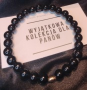 Bransoletka z turmalinem i hematytem