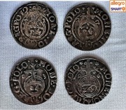 PÓŁTORAK 4 SZT 1621, 1622, 1623, 1626 ZYGMUNT III WAZA BYDGOSZCZ 