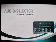 selektor wejść audio (jack 3,5 mm i RCA) 4 wejścia 1 wyjście