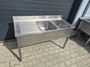 Zlew Gastronomiczny 2 Komorowy 140/60/85 P