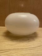 Klasyczny klosz do lampy duży szklany vintage PRL