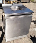 Zlew gastronomiczny 1-komorowy z szafką 64,5x68x90