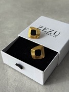 Old money kolczyki kwadraty unikat ZEZU JEWELRY