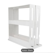 2-poziomowy obrotowy organizer na przyprawy biały