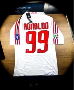 (M) RONALDO NAZARIO MILAN 2007/2008 LIGA MISTRZÓW Retro Nowa Biała Koszulka