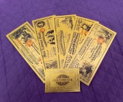 Zestaw banknotów kolekcjonerskich - National Currency USA.