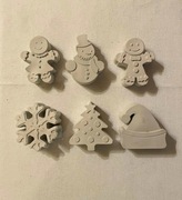 Gipsowe figurki piernik pierniczki śnieżynki choinka bałwan świąteczne