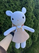 Ręcznie robiony królik - 33 cm