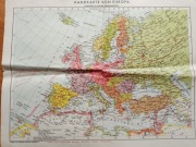 Stara Niemiecka mapa Europy 1931 r