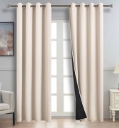 2 Zasłony 140x240cm. 100 % Zaciemniające Termiczne Z Przelotkami.