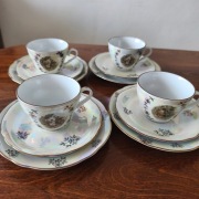 Trio porcelanowe, zestaw śniadaniowy. Kahla 4 szt.