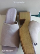 Chodaki skórzane Tamaris nowe 40 255 mm