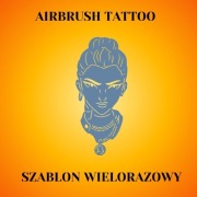 Rumi Szablon do tatuaży Airbrush, facepainting, wielorazowy Demon Hunter