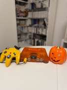 Konsola Nintendo 64, z padem, Jumper Pak, Pomarańczowa, Fire Orange