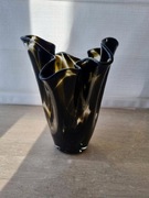 Czarny wazon chusta PRL 