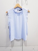 Damski błękitny top ze stójką MOHITO + gratis 