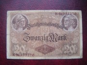 Banknot Niemcy - 20 marka 1914 r.