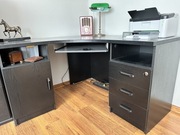 Biurko narożne czarne 