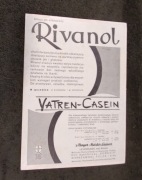Przedwojenna reklama apteka Rivanol bibuła do atramentu 