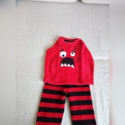 Dwie piżamy chłopięce 5-6 lat 116cm polar