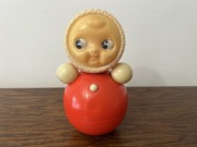 Lalka Wańka wstańka zabawka z dzwoneczkiem Lalka PRL