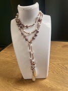 Naszyjnik robiony na szydełku