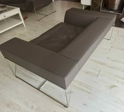 Matteo Grassi – skórzana sofa lounge (używana, antracyt)