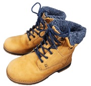 Trapery kozaki buty zimowe damskie dziecięce DK Kolos Camel - rozm. 36