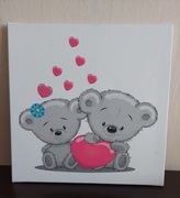 Obraz drukowany na płótnie misie 