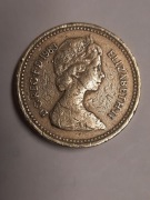 255N' ONE POUND 1983 ELIZABETH II ROYAL ARM