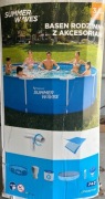 Basen rodzinny z akcesoriami 3.6m używany kompletny