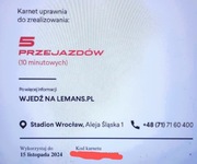 Voucher Karnet Le Mans Wroctaw Gokart Go Kart Karting Gokarty