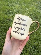 Kubek elegant kremowy 330 ml żebyście mi nie psuli humoru