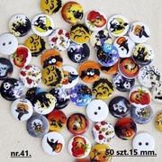 Guziki drewniane 50 szt.-15 mm