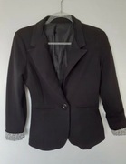 żakiet marynarka czarna 36 S