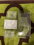 szkło ozdobne vintage ?hortensja? 4szt ?kryształ?