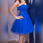 Sukienka tiulowa, gorsetowa