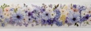washi tape taśma ozdobna fioletowe kwiaty 2m scrapbooking