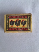 Unikatowe zapałki kolekcjonerskie Coockoo safety match .