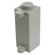 LEGO 1 x 3581 mocowanie okiennic drzwi 1x1x2 - szary jasny (old)