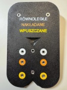 Szablon do mocowania prowadników zawiasów meblowych - dla stolarzy