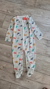 In extenso nowy pajacyk bawełniany piżamka w dinozaury 18M