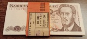 Paczka 100 ZŁ 1986 r. 1988 r. SERIA TB STAN UNC