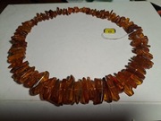 Warmet Polsrebro Jantar naszyjnik z bursztynu Prl