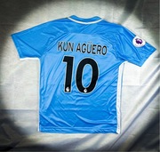 (M) Aguero Manchester City 2016/17 Nowa Niebieska Koszulka Piłkarska Jersey