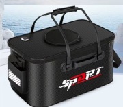 Pojedyncze wiadro na ryby, ryby + mata z miarką 