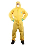 Kombinezon ochronny jednoczęściowy przed chemikaliami kwas, zasady