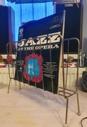 Stojak metalowy na płyty winylowe vintage