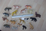 zwierzęta figurki zoo tygrys kangur hipopotam
