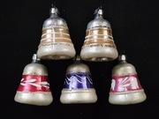 Bombki prl dzwonki  retro ozdoby choinkowe vintage 